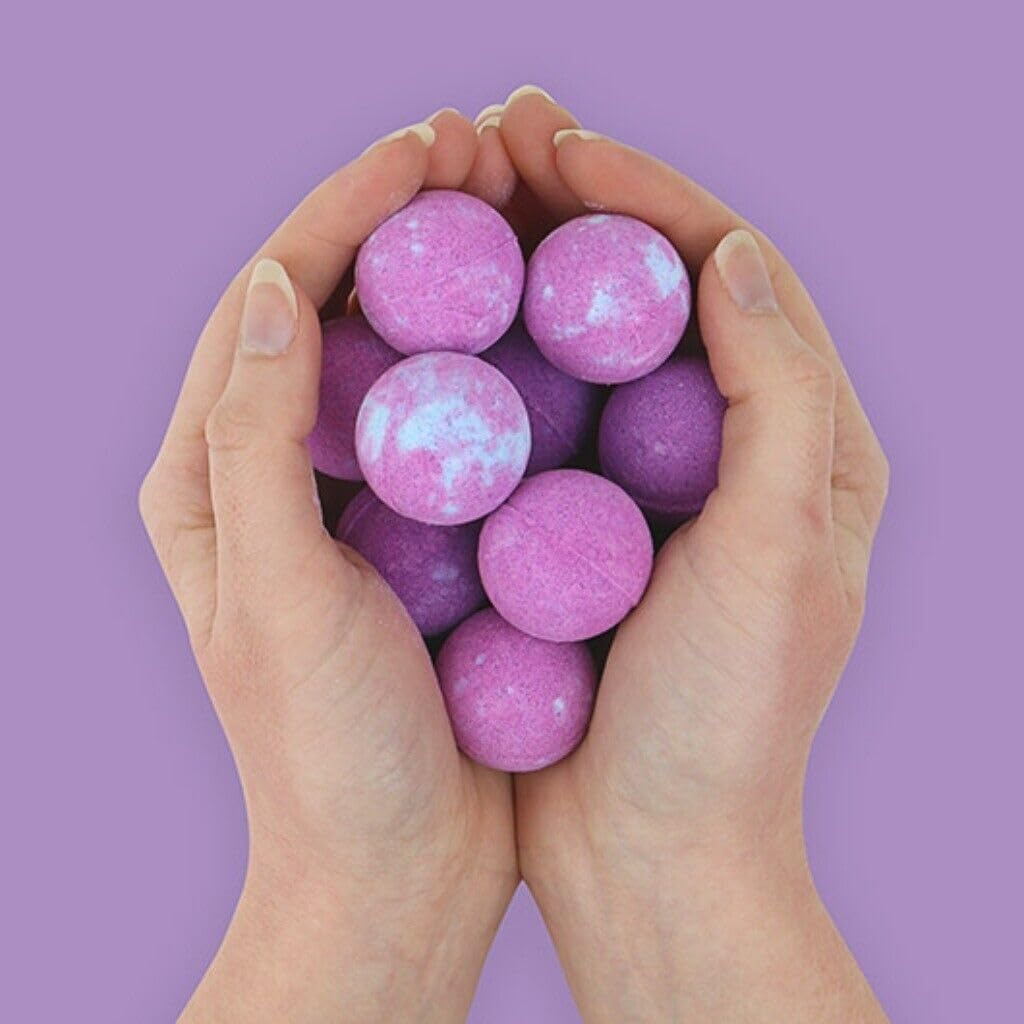 Gift Republic - Pack of 10 Cotton Candy Scented Bath Bombs - Llama Poo Bath Bomb - Christmas/Birthday/Secret Santa Gift Beauty and Personal Care Gift Republic