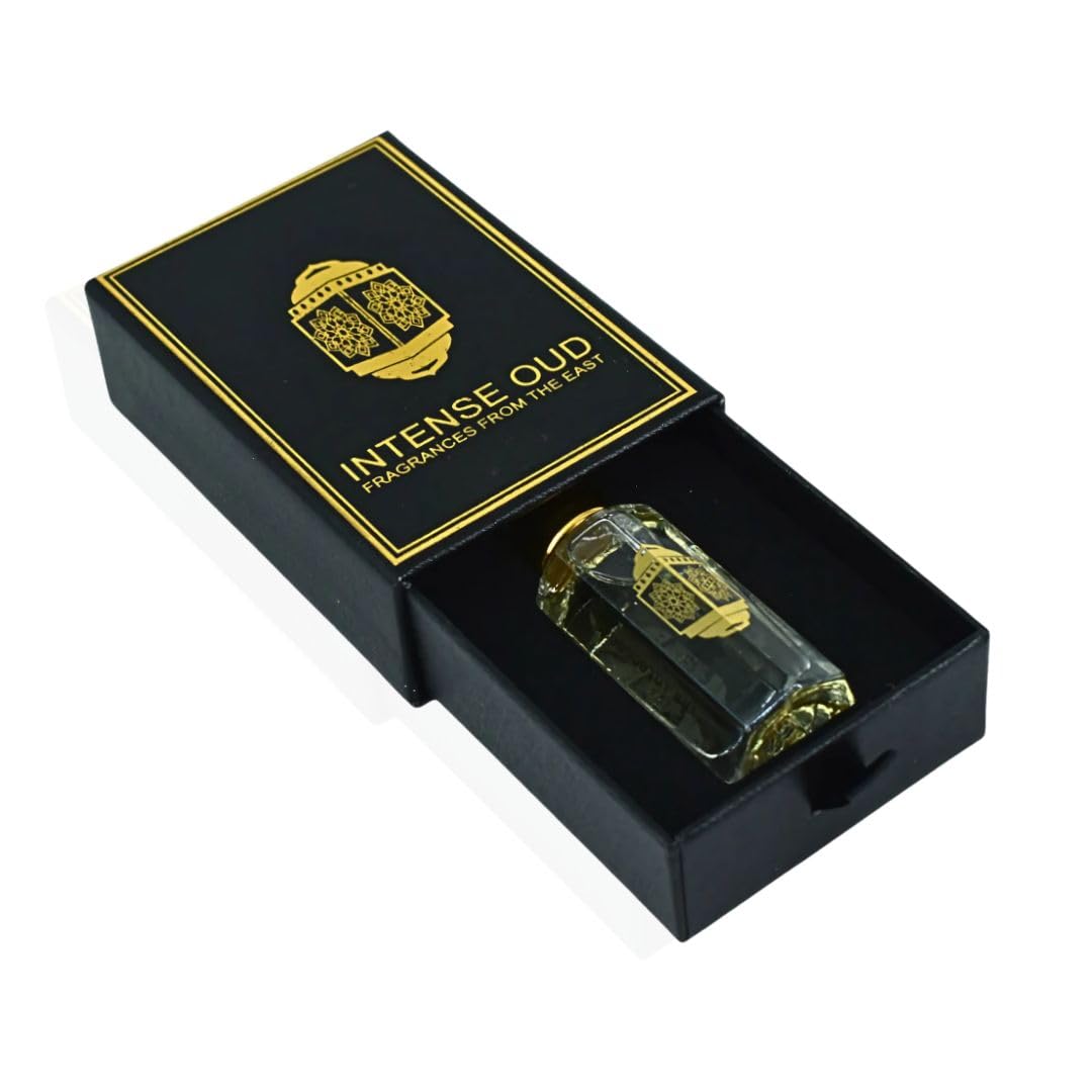 INTENSE OUD Majnoon Long Lasting Arabian Perfume Oils for Women 12ML (0.40 OZ) Fragrance Oil with Pineapple, Vanilla & Musky Notes - Concentrated Beauty & Personal Care INTENSE OUD