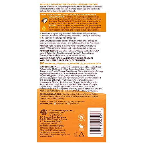 Palmer's Cocoa Butter & Biotin Length Retention Defining Hair Gel, 7 Ounce Beauty & Personal Care Palmer's