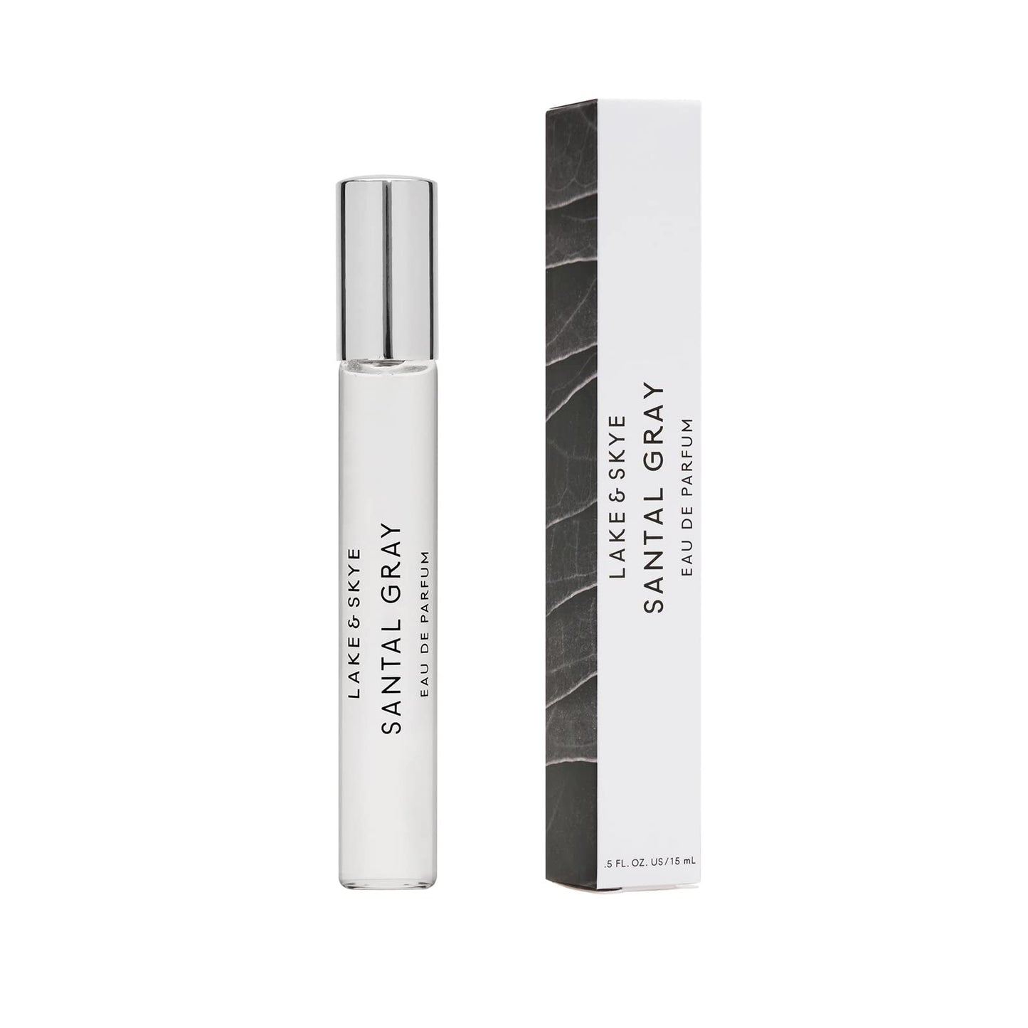 Lake & Skye Santal Gray Eau de Parfum Travel Spray, Long Lasting Fragrance, 0.5 fl oz (15 ml) - Santal, Cardamom, Sandalwood, Earthy, Musk, Vegan Beauty & Personal Care Lake & Skye