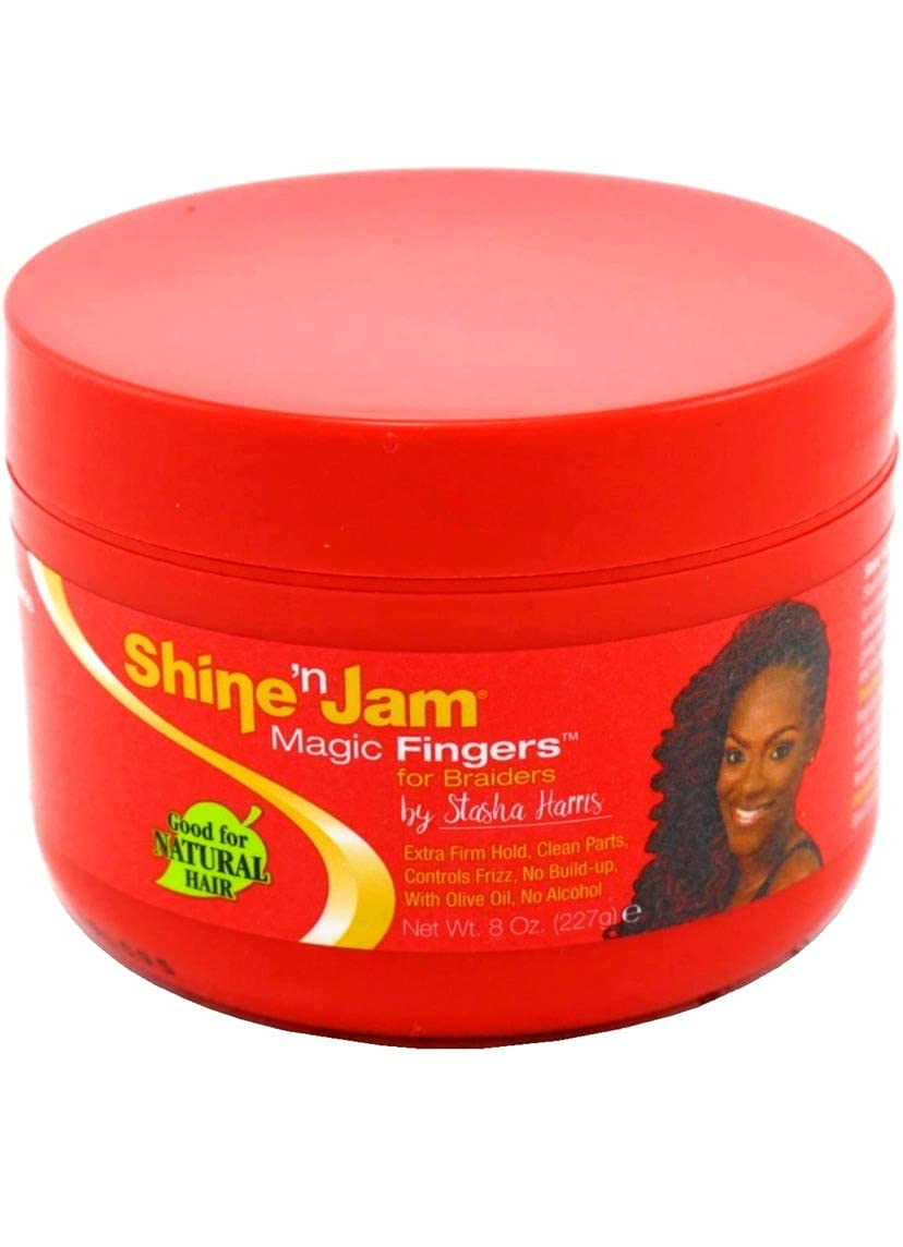 2 pack Shine N Jam Magic Fingers For Braiders Extra Firm Hold, 8 Ounce Beauty & Personal Care Shine N Jam