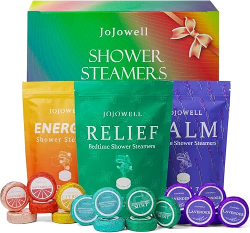 JoJowell Shower Steamers Aromatherapy - 18 Pack Birthday Gifts for Women & Men, Mom Wife Grandma Sister Her Teens, Self Care with Natural Essential Beauty and Personal Care JoJowell