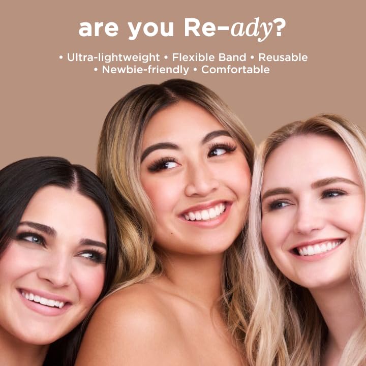 HALEYS Re-ady Weightless Vegan Lashes (Minimalist), Lightweight & Comfortable All-Day Wear, Made with Synthetic Fiber, Reusable Strips, Easy to Apply Beauty & Personal Care HALEYS
