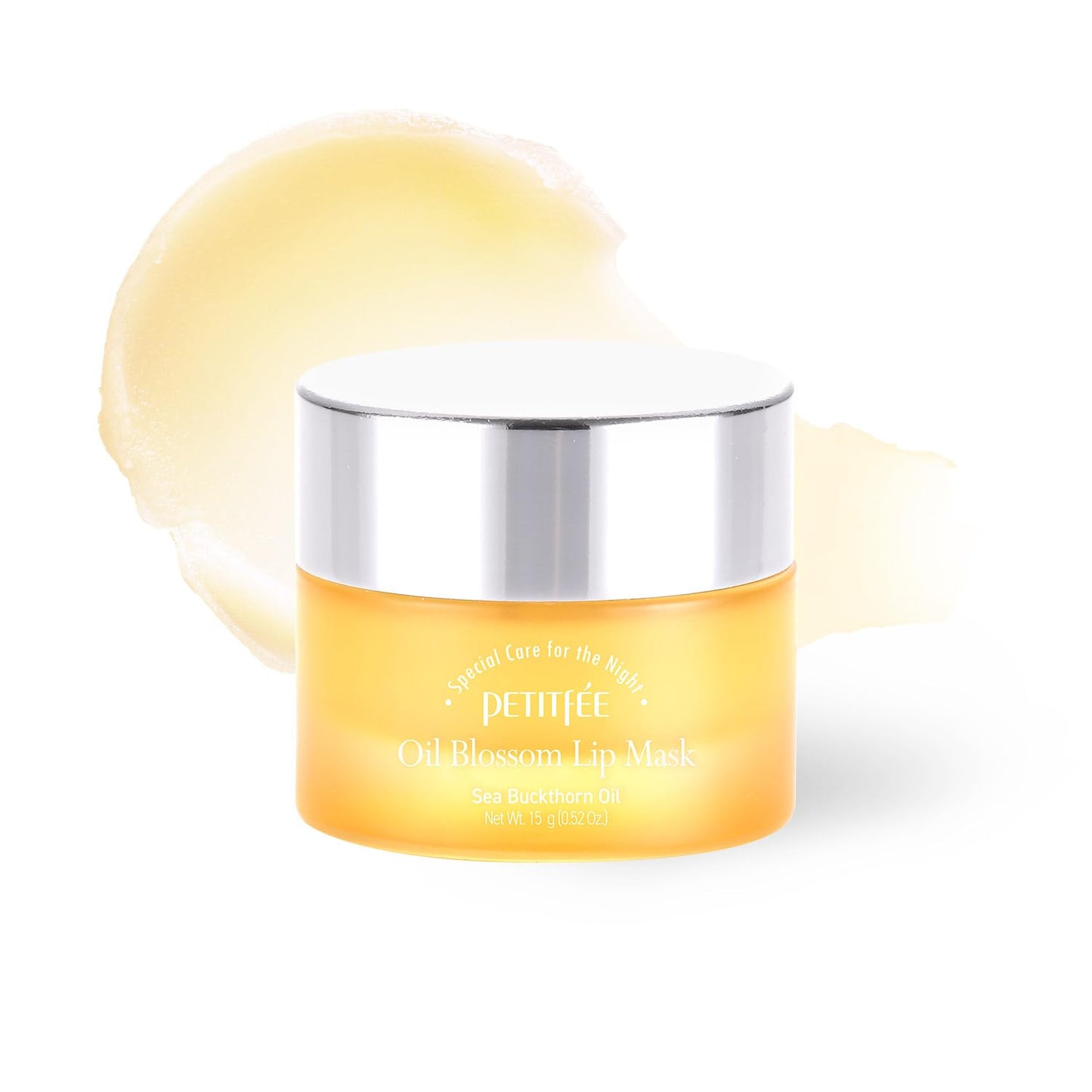 Sleeping Lip Mask Sea Buckthorn Oil 0.53 Oz. - Day & Night Lip Balm, Overnight Lip Mask, Lip Treatment for Dry & Cracked Lips, Deep Moisturizing Beauty and Personal Care Petitfee