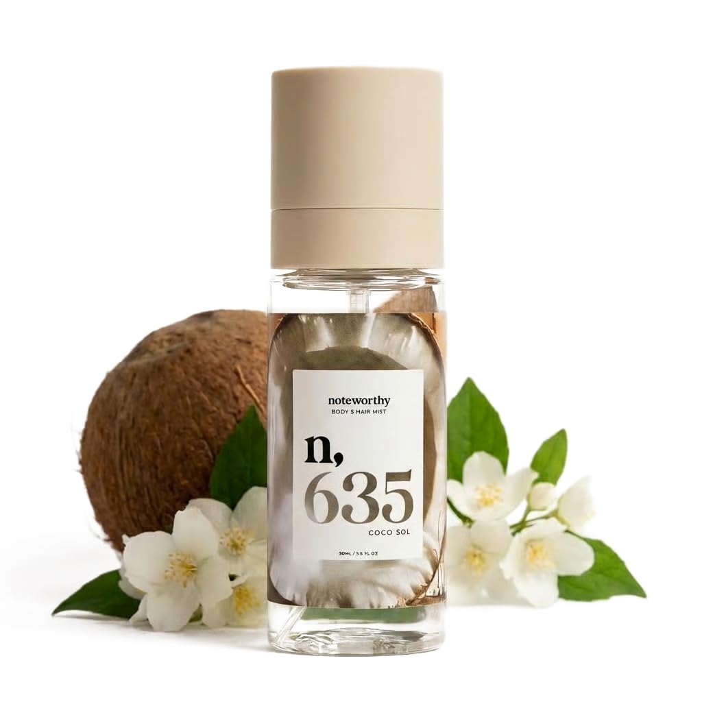 Noteworthy n,635 Coco Sol Body Mist - Marshmallow • Coconut Sugar • Jasmine • Tiare • Vanilla • Amber • Sandalwood | Beachy Gourmand Mist Beauty & Personal Care Noteworthy