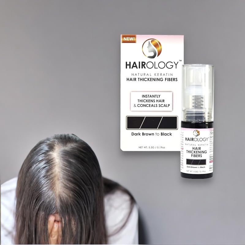 Hairology Hair Building Thickening Fibers, Black, 0.2 Ounce Beauty & Personal Care Hairology