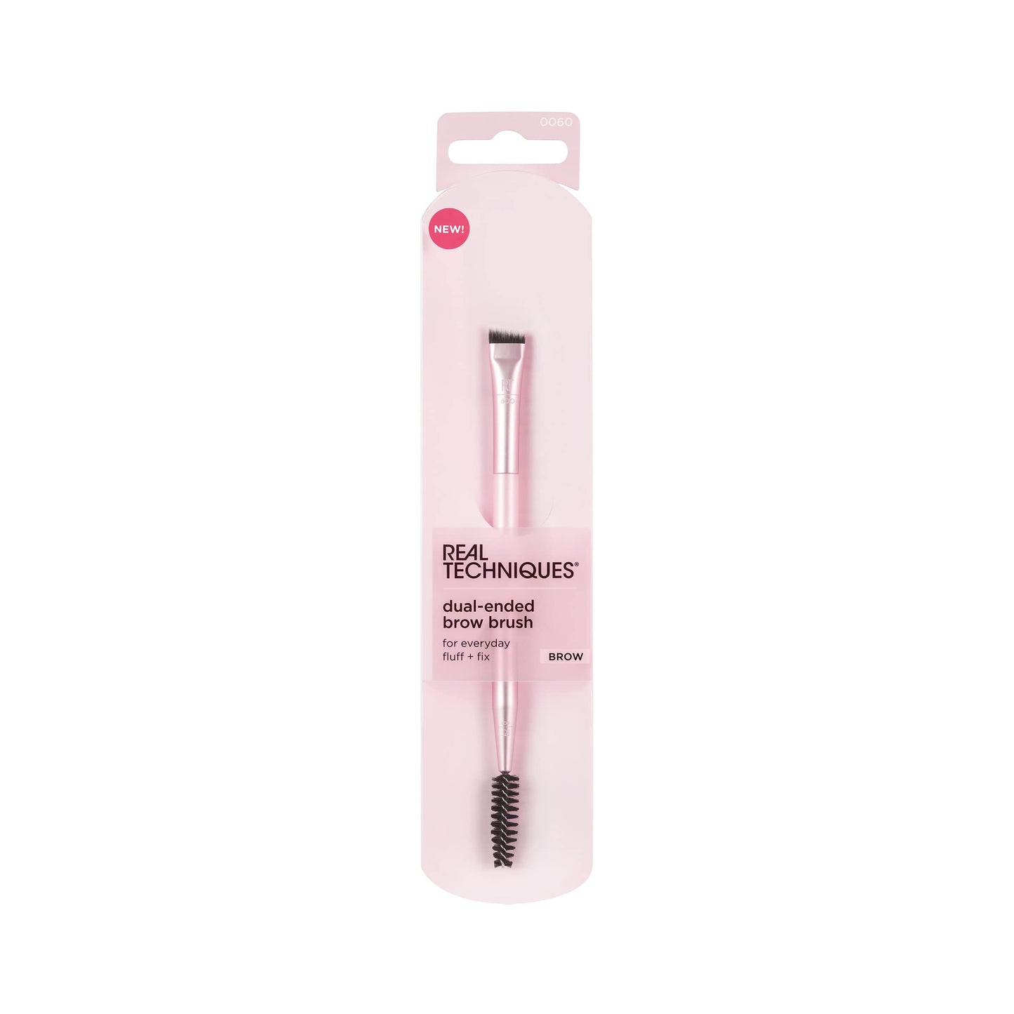Real Techniques Dual-Ended Brow Brush, For Shaping & Filling Eyebrows, Travel-Friendly Spoolie & Liner Brush, Blend Natural, Full, or Laminated Brows Beauty & Personal Care Real Techniques