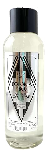 Crusellas Legitima Kolonia 1800 Natural Extra Dry Splash Cologne (33 Fl. Oz.) Beauty & Personal Care Crusellas