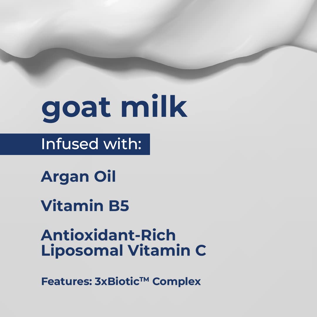 Kiss My Face Goat Milk Body Butter - Rosemary + Tea Tree - Antioxidant Blend of Olive Oil, Aloe & Liposomal Vitamin C - 3XBIOTIC Complex Beauty & Personal Care Kiss My Face