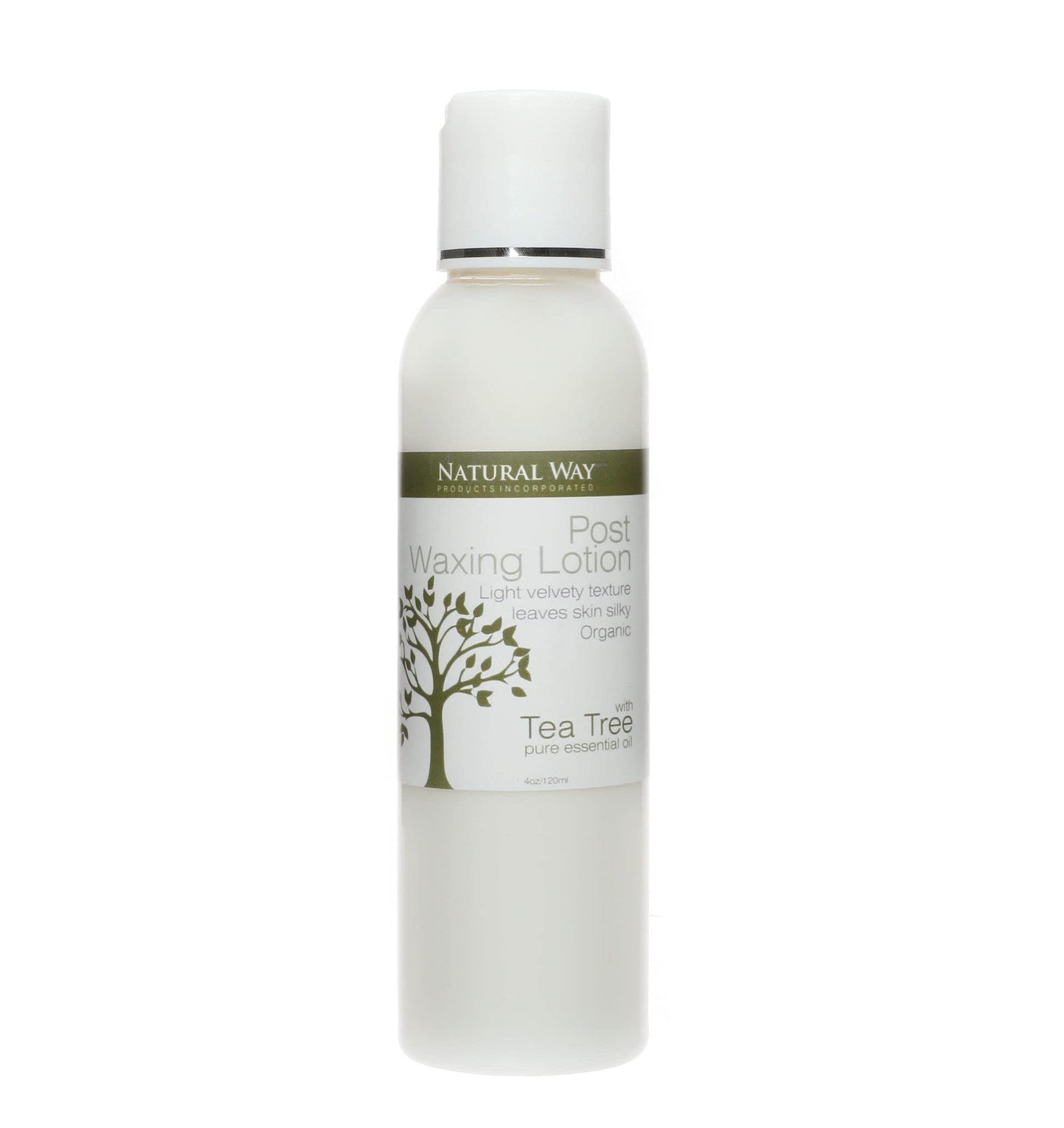 Natural Way Hard Wax: Face & Body Waxing - Tea Tree Organic Post Waxing Lotion 4oz/120ml, For normal to oily skin Beauty and Personal Care Natural Way
