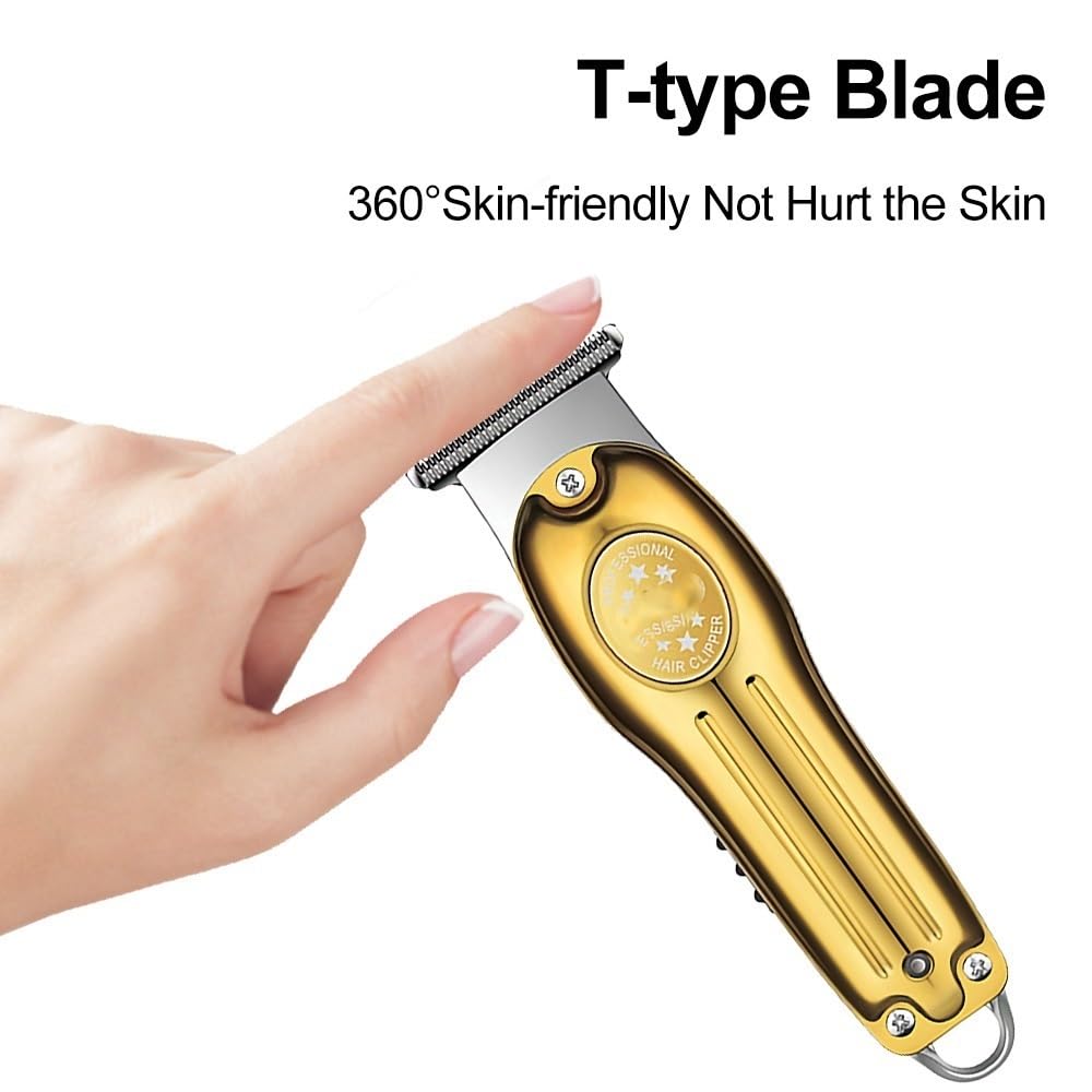 HEYLZBKCF Hair Clippers Mens Professional Clipper Metal Men's Trimmer Rechargeable Barber Cutting Machine 0mm Bareheaded Beauty and Personal Care HEYLZBKCF