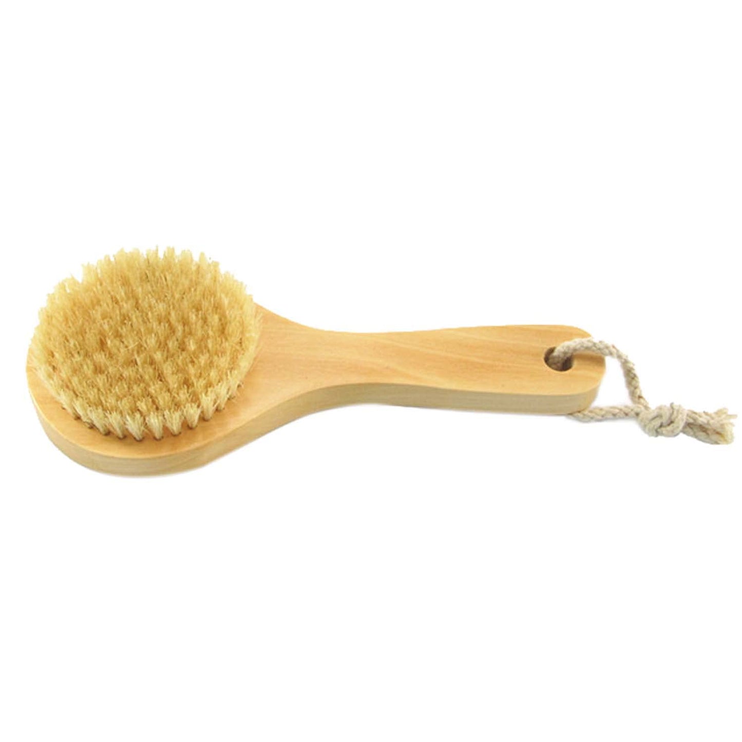 Short Handle Body Brush, Natural Bristles Wooden Bath Brush Shoulder Back Exfoliating Dry Brushing Skin Care Beauty & Personal Care KEWLYSEU