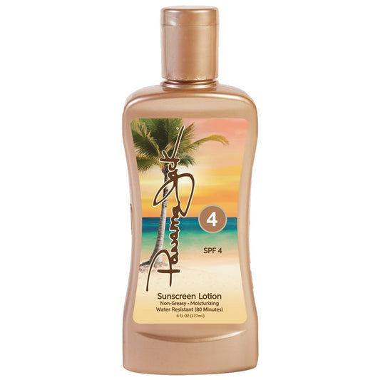 Panama Jack Sunscreen Tanning Lotion - SPF 4, PABA, Paraben, Gluten & Cruelty Free, Antioxidant Moisturizing Formula, 6 FL OZ (Pack of 1) Beauty & Personal Care Panama Jack