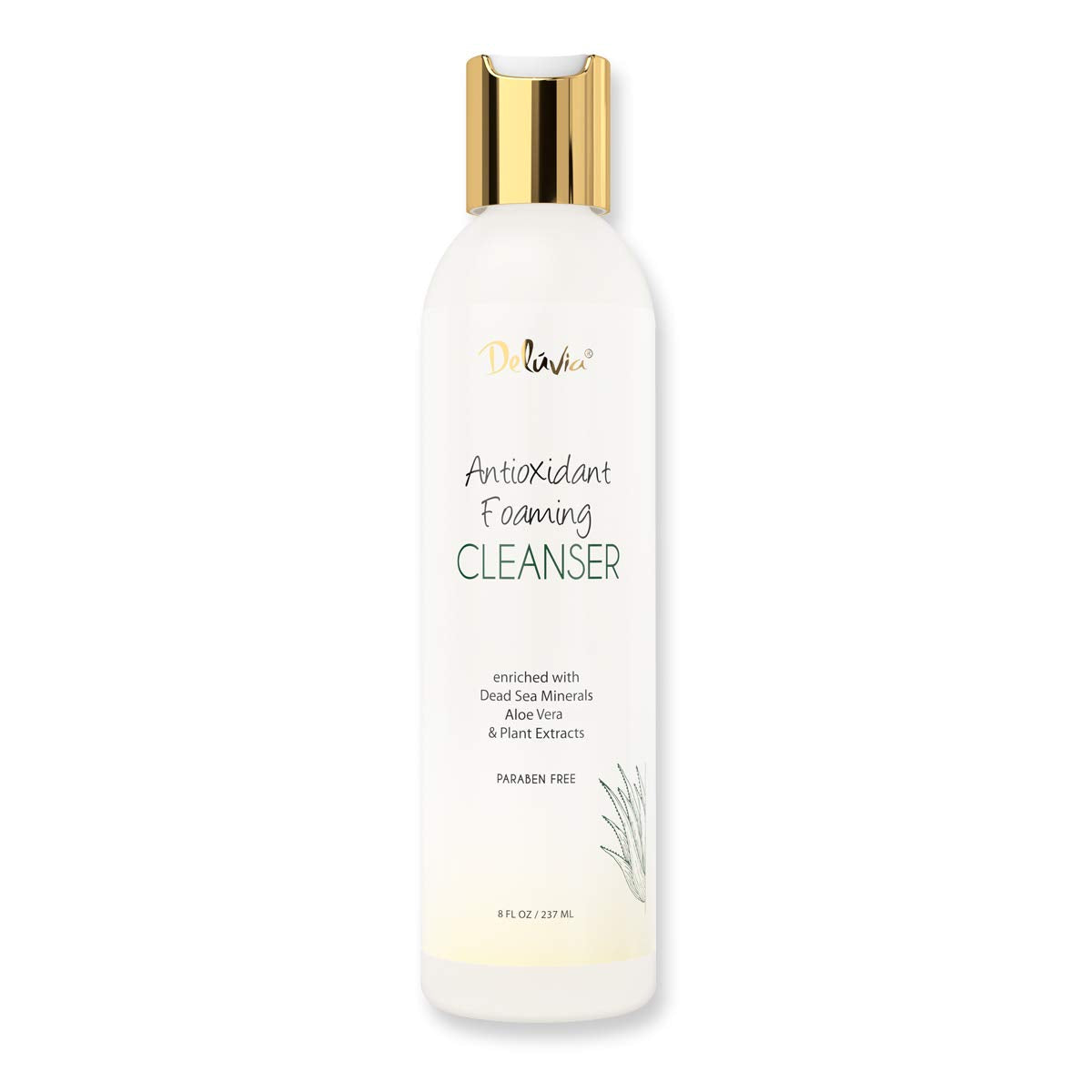 Deluvia Antioxidant Foaming Daily Facial Cleanser & Face Wash, Hydrating Gentle Face Cleanser for Sensitive & Dry Skin, Moisturizing Face Wash Beauty & Personal Care DELÚVIA