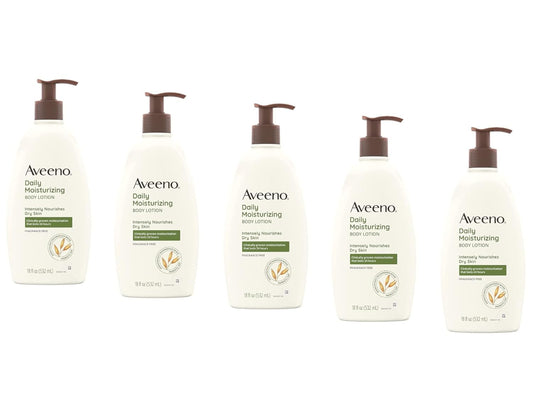 Aveeno Daily Moisturizing Lotion 18 oz (Pack of 5) Beauty & Personal Care Aveeno