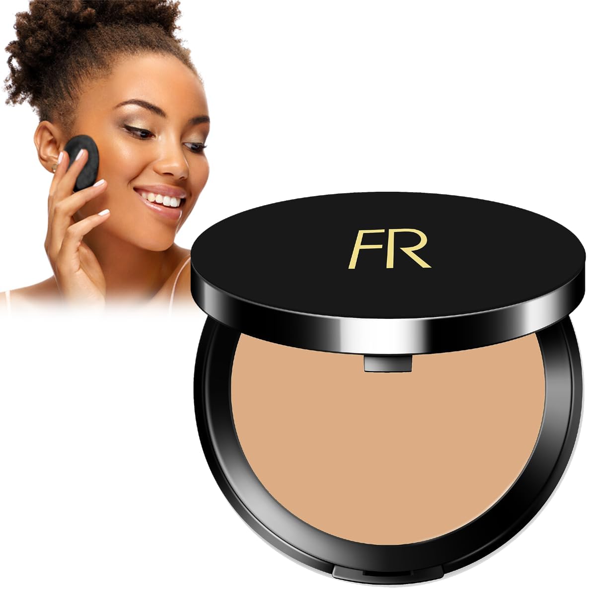 Cream To Powder Foundation by Flori Roberts, Full Coverage for Women of Color or Deeper Skin Tones, Long Lasting Makeup, Matte Finish, Covers Uneven Beauty & Personal Care Flori Roberts
