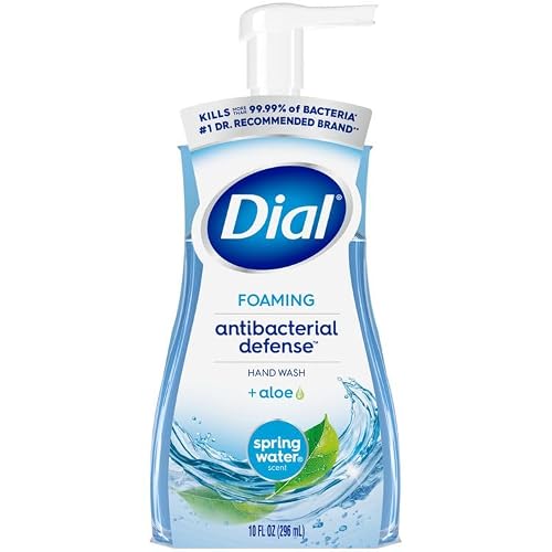Dial Professional 34739 Antibacterial Foaming Hand Wash, Spring Water, 10 Oz Pump Bottle, 8/carton Beauty & Personal Care Dial Professional