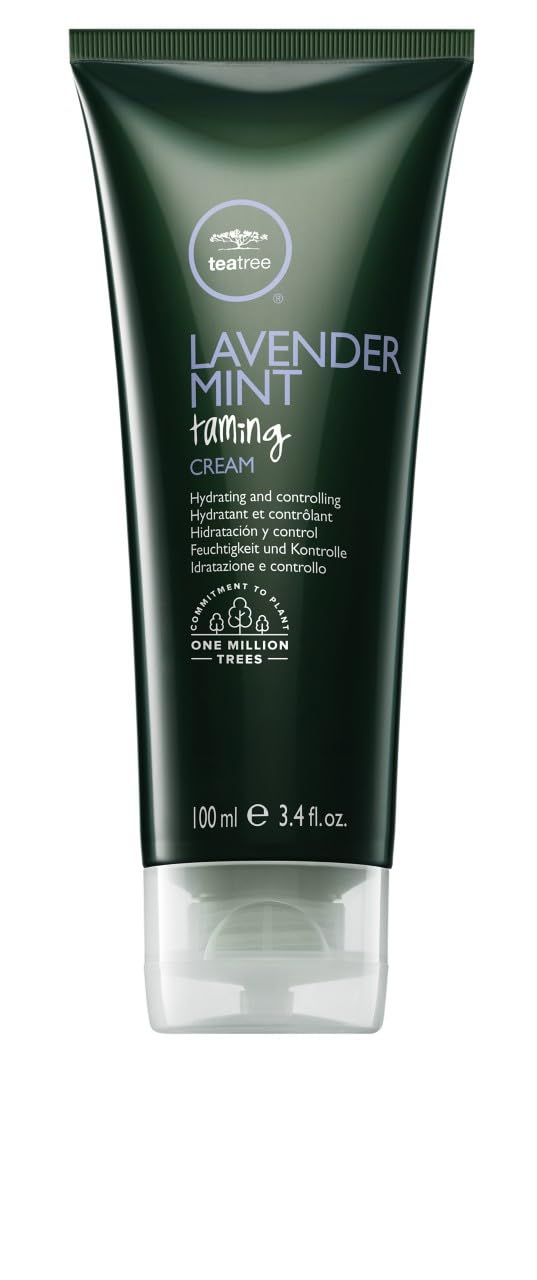 Tea Tree Lavender Mint Taming Cream, Rich Hair Styling Cream, For Coarse, Curly + Dry Hair, 3.4 fl. oz. Beauty & Personal Care Tea Tree