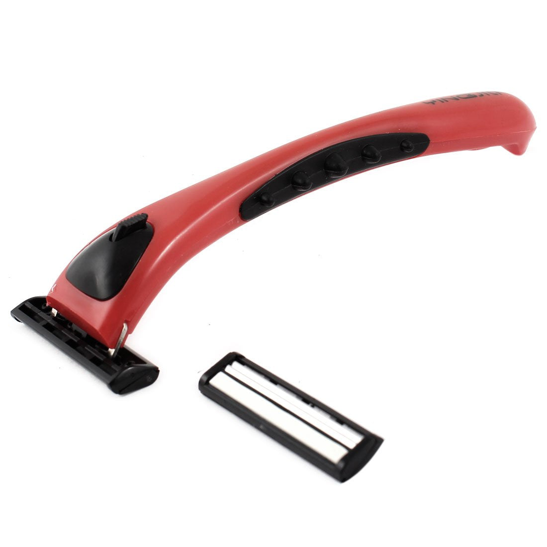 Ruilogod Men Travel Black Red Shaver Manual Razor w 2 Double Layer Blades (id: b7c 07a b5c 434 260 Beauty and Personal Care Ruilogod