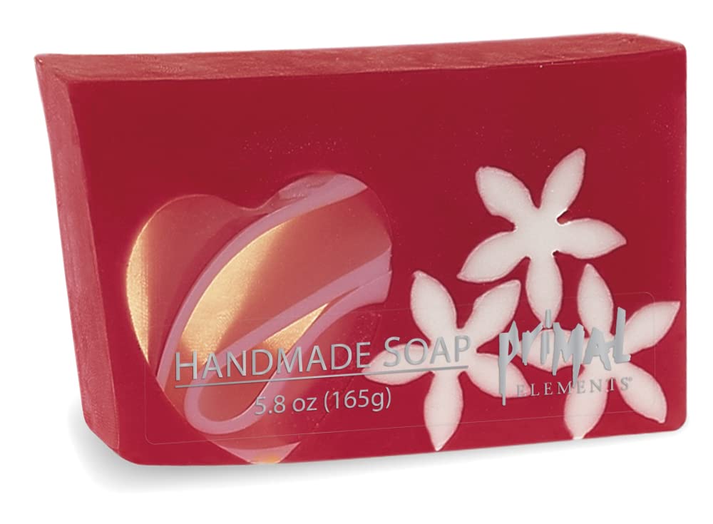 Primal Elements Bar Soap in Shrinkwrap, Flowers and Hearts, 5.8 Ounce Beauty & Personal Care Primal Elements