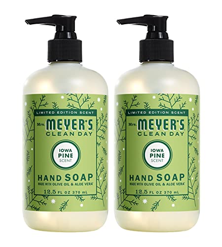 MRS. MEYER'S CLEAN DAY Liquid Hand Soap, Cruelty Free, Iowa Pine Scent, 12.5 oz (Pack of 2) Beauty & Personal Care Mrs. MEYER'S