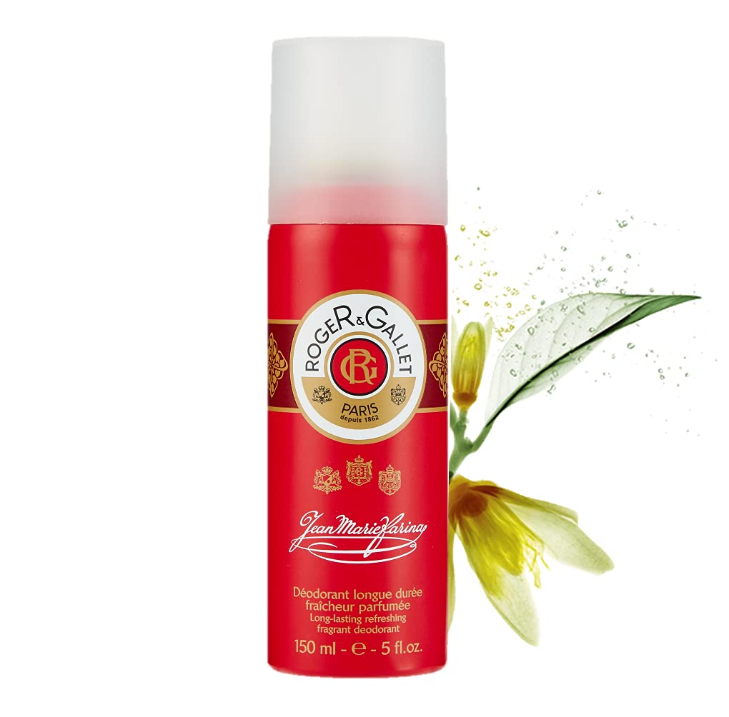 Roger & Gallet - Long-Lasting Deodorant Spray for Women - Jean-Marie Farina 150ml Beauty and Personal Care ROGER & GALLET