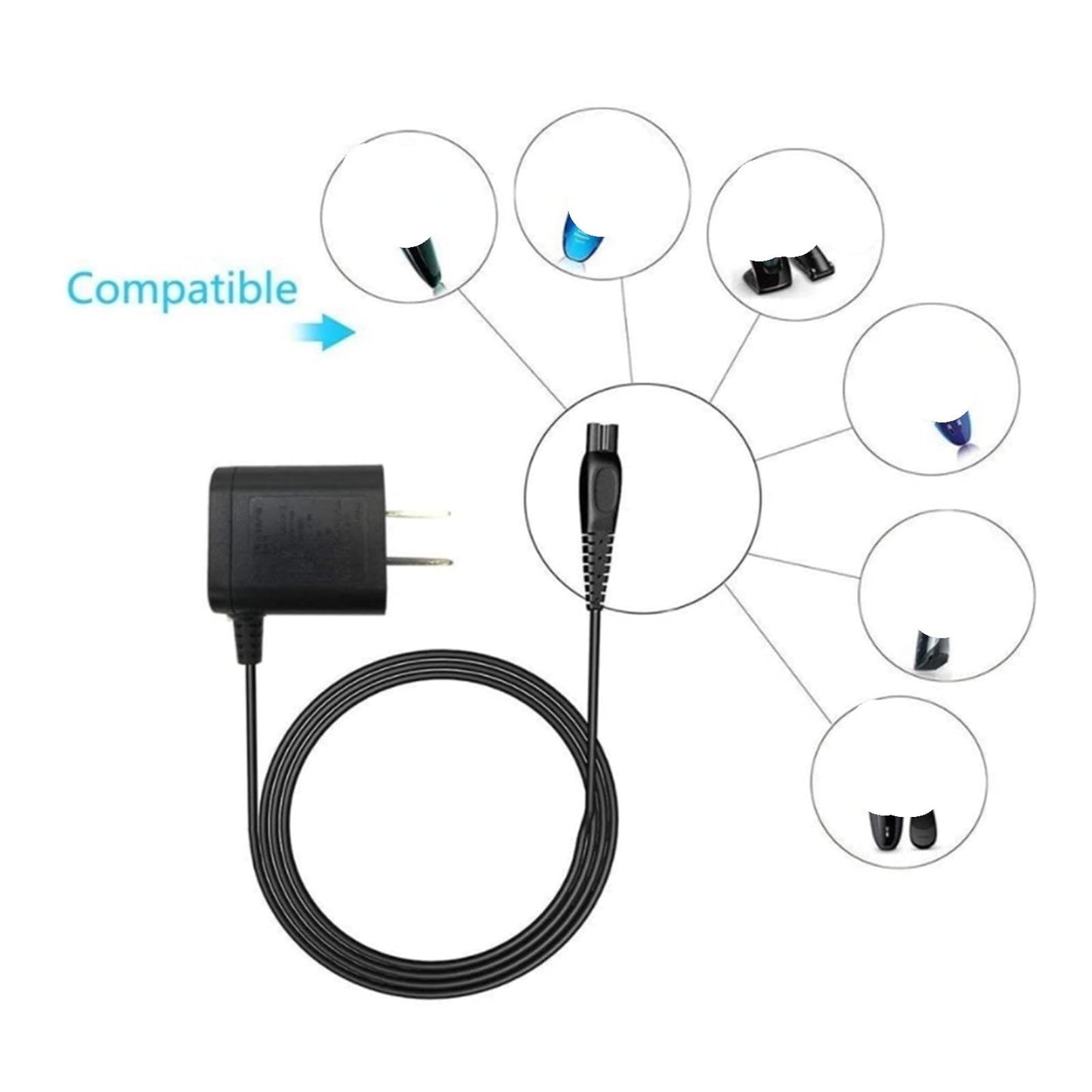 15V Adaptor Charger?Compatible for Philips?Shaver HQ8505 6070 7310 6090 6071 9020 568 US Plug. Beauty and Personal Care QCBYPMVBT