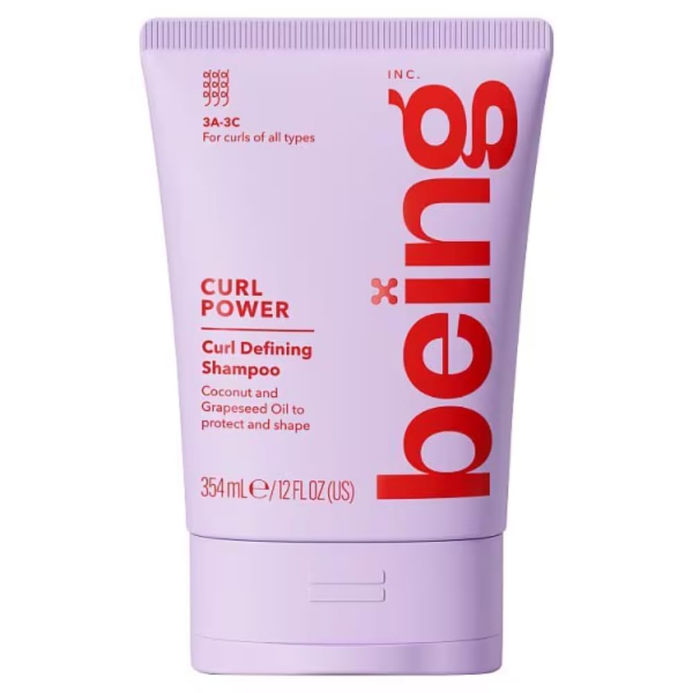 being CURL POWER Curl Defining Shampoo with Coconut and Grapeseed Oil, 12 fl oz