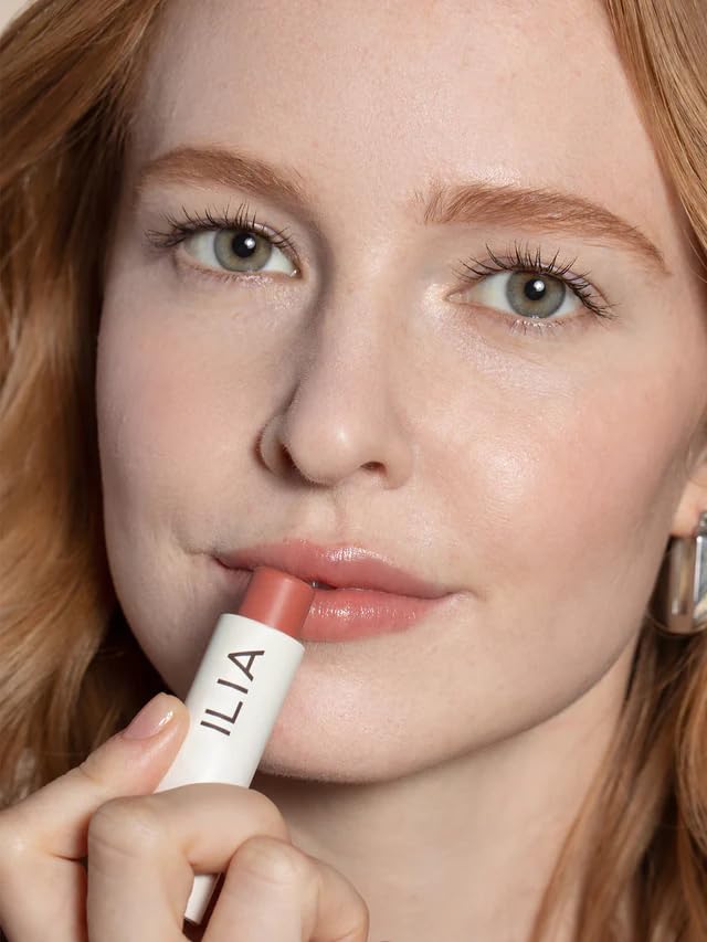 ILIA - Balmy Tint Hydrating Lip Balm - Buildable Lip Color + Soft Shine - Nourish + Moisturize with Shea Butter & Rosehip Seed Oil - Vegan, Clean Beauty and Personal Care ILIA