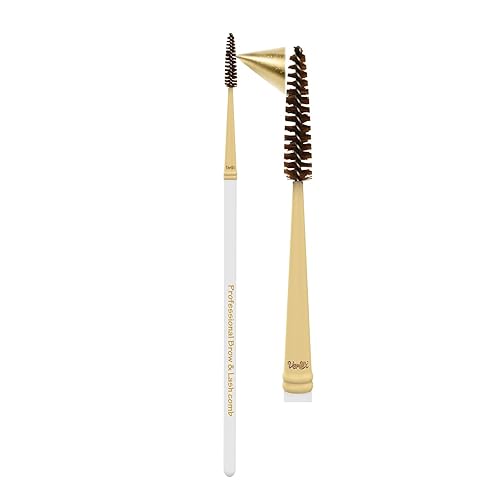 Vertex Eyebrow Brush Spoolie Comb - For Eyebrows Blending Brow Pomade | Small Angled Eyelash Brush For Longer Lashes Beauty & Personal Care Vertex