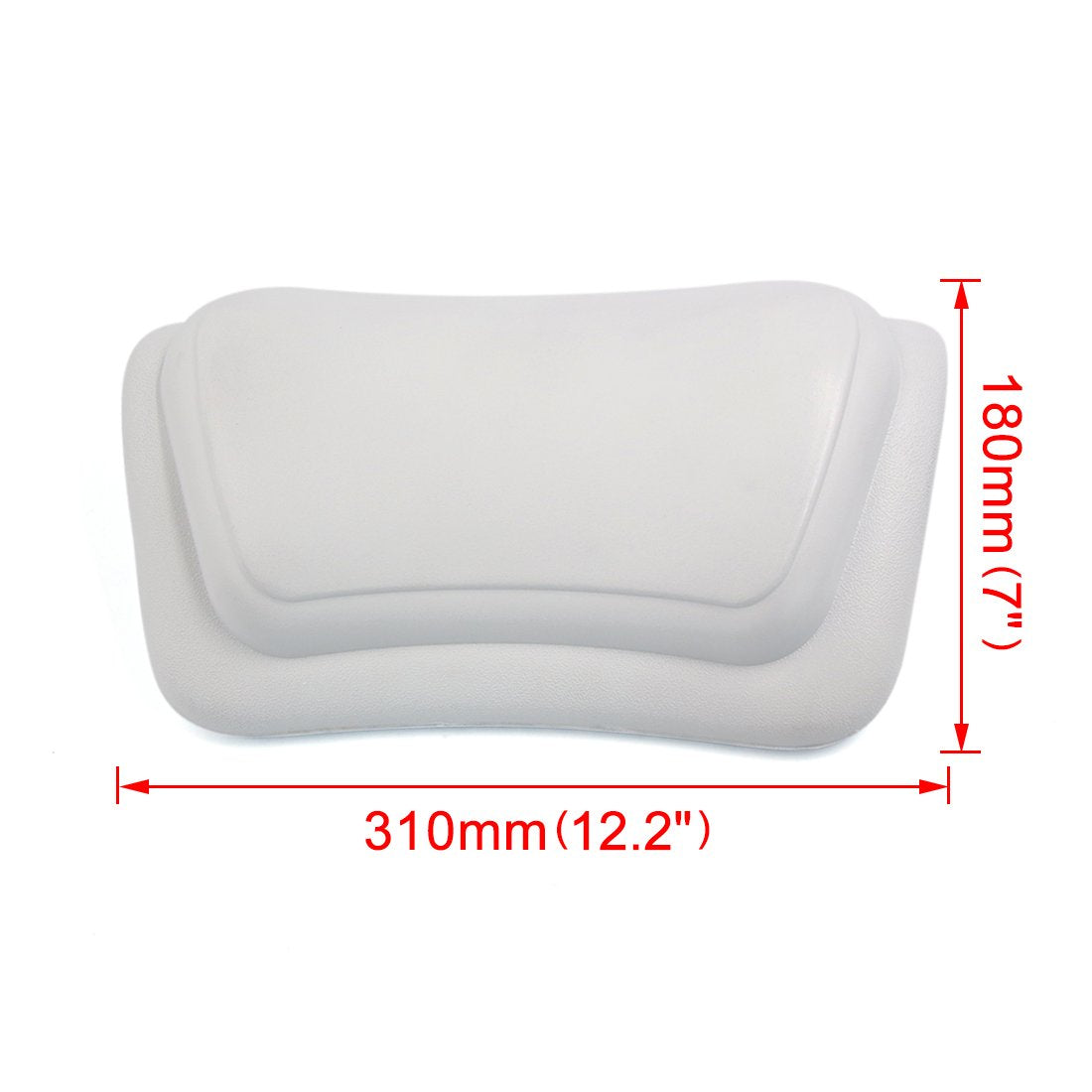 uxcell White Nonslip Waterproof Home Spa Bath Neck Back Support Pillow Built in Suction Cups for Ultimate Relaxation Beauty and Personal Care uxcell