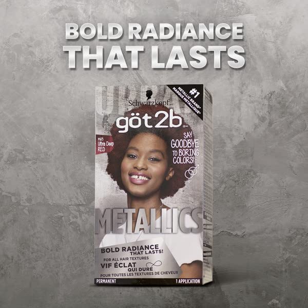Got2b Metallics Permanent Hair Color, M65 Deep Red Beauty & Personal Care Got2B