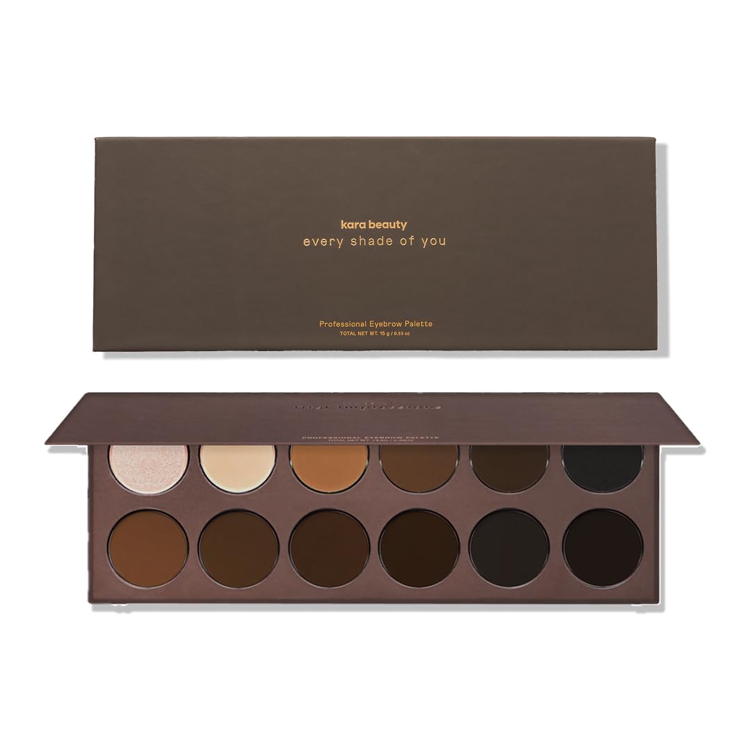 KARA BEAUTY Eyebrow Kit - Brow Makeup Kit with Powders, Pomades & Highlighters - Blendable, Long-Wear Eyebrow Powder Set for Natural or Sculpted… Beauty & Personal Care Kara Beauty