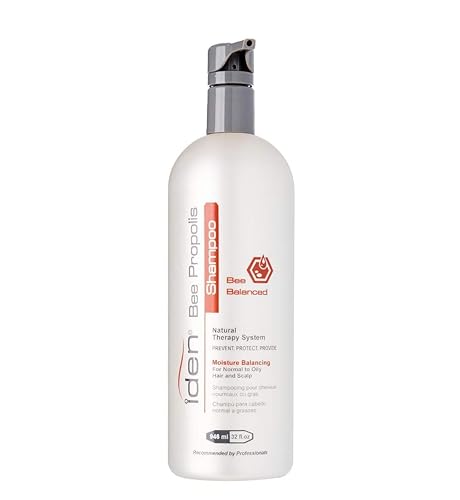 IDEN Bee Propolis Bee Balanced Shampoo, For Normal to Oily Hair, Gently Cleanses Buildup, Jojoba & Apricot Kernel Oils, 32 fl.oz Beauty & Personal Care IDEN
