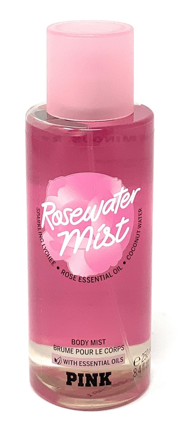 Victoria's Secret Pink Rosewater Body Mist 8.4 fl oz with Essential Oils Beauty & Personal Care Victoria's Secret