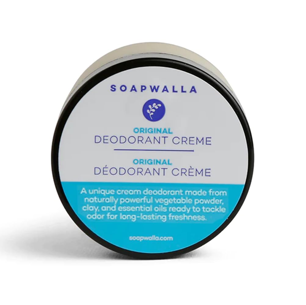 Soapwalla - Natural Aluminum-Free Deodorant Cream (Original) - Vegan, Cruelty-Free, Clean Skincare (Full Size, 2 oz - 57 g) Beauty and Personal Care Soapwalla