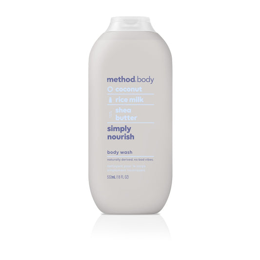 Method Body Wash, Simply Nourish, Coconut, 18 Fl Oz Beauty & Personal Care Method