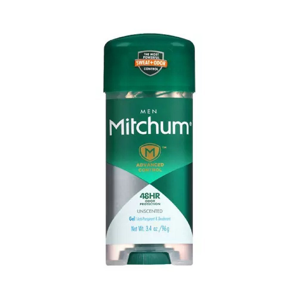 Mitchum Advanced Control Unscented Gel, Anti-Perspirant & Deodarant 3.4 oz (Pack of 5) Beauty and Personal Care Mitchum