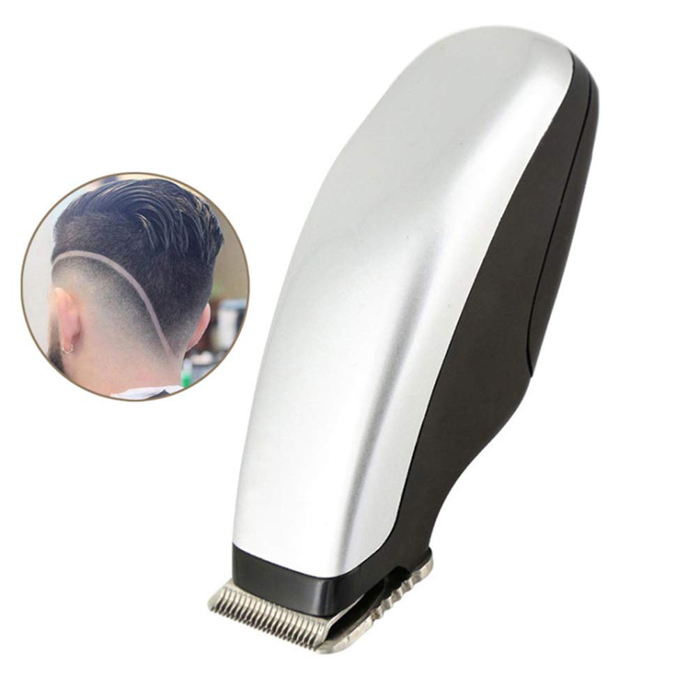 Thonlai Mini Portable Beard Trimmer, Electric Hair Clipper with Special Hardened Carbon Steel for Men, Quiet Powerful Motor (Silver) Beauty and Personal Care Thonlai