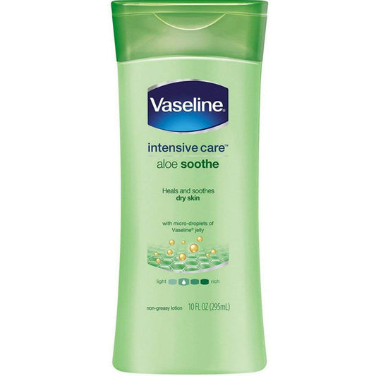 Vaseline Intensive Care Lotion 10 Ounce Aloe Soothe (Dry Skin) (295ml) (2 Pack) Beauty & Personal Care Vaseline