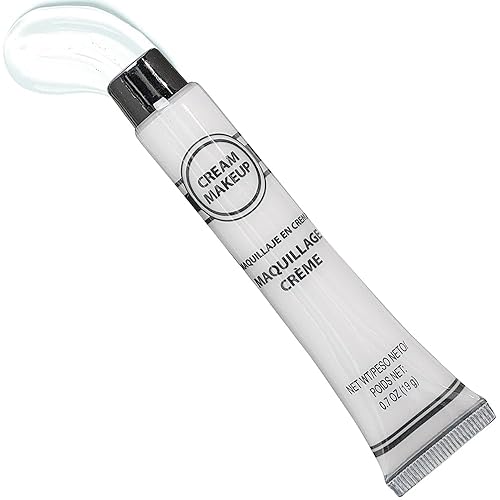White Cream Makeup Costume Accessory - 0.7 Oz, 1 Count - Bold and Long-Lasting - Easy-to-Apply & Full Coverage For Exceptional Transformations Beauty & Personal Care Amscan