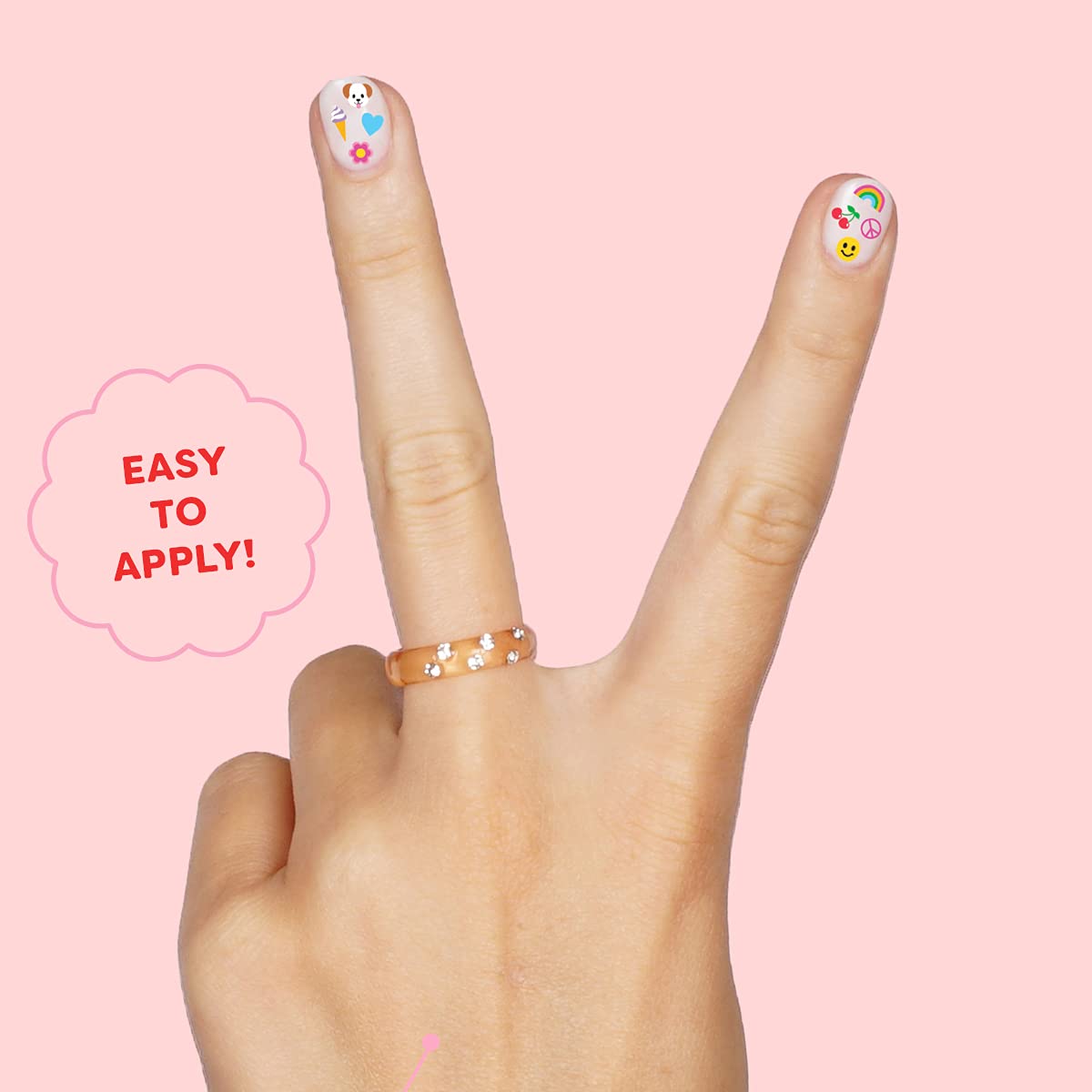 xo, Fetti Kids Nail Stickers - 816 Decals | Birthday Girl Party Favors, DIY Home Activity, Gift, Cute Nail Transfer, Groovy, Princess, Girl Power Beauty & Personal Care xo, Fetti