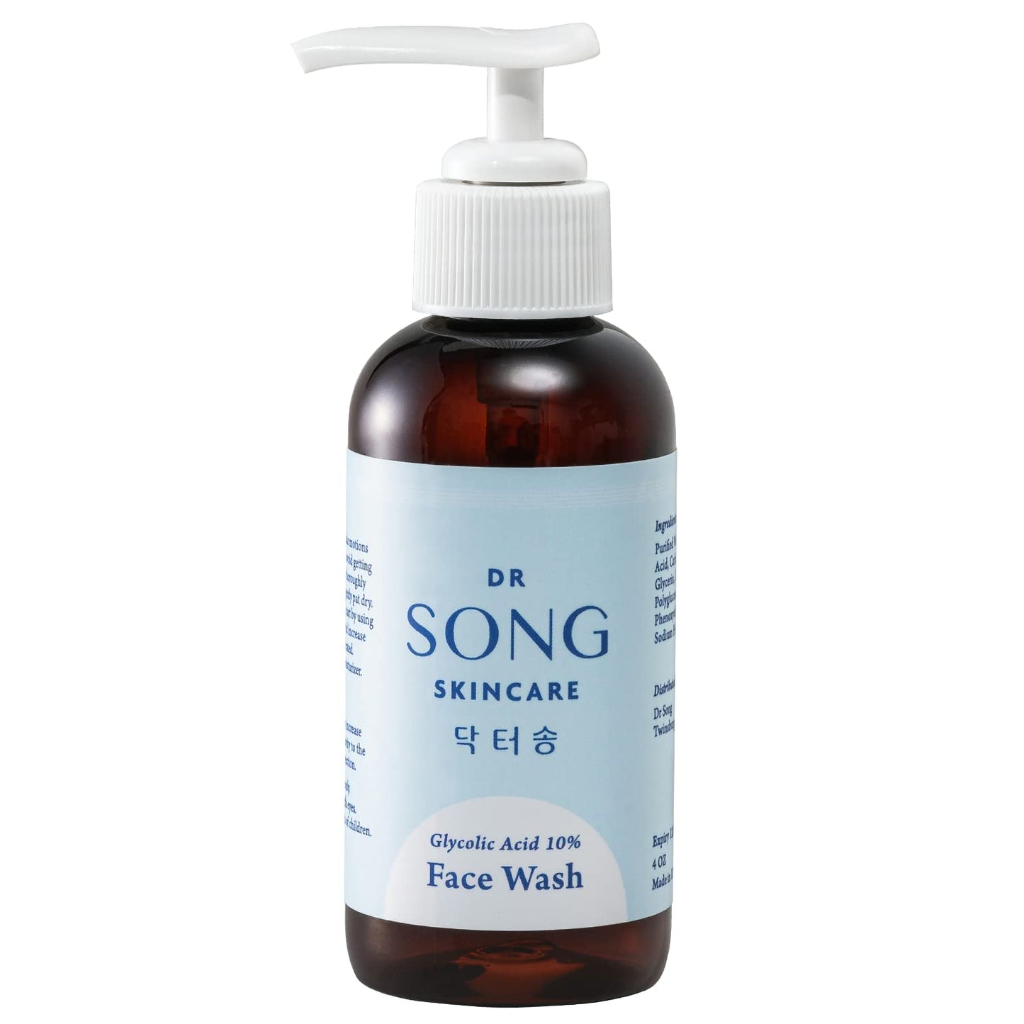 Korean Skin Care - Dr Song Glycolic Acid Face Wash - Exfoliating Face Wash with 10% Glycolic Acid, AHA for Anti Aging, Acne and Wrinkles Korean Beauty Beauty & Personal Care Dr Song