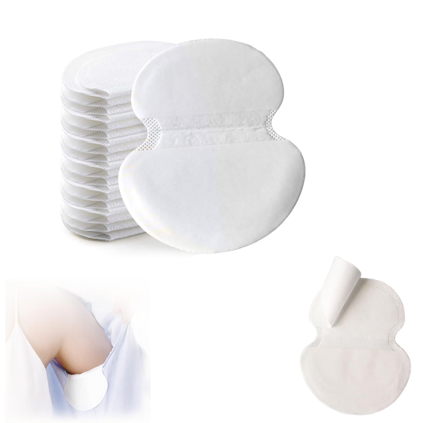 60PCS Armpit Sweat Pads - Ultra-Absorbent Underarm Dress Shields for Men & Women Discreet & Disposable Armpit Sweat Protection (L) Beauty and Personal Care jwflck