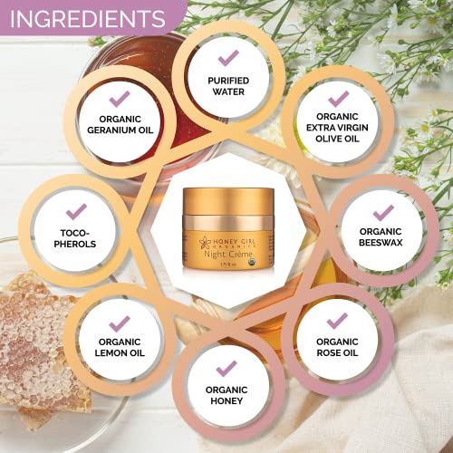 Honey Girl Organics Night Creme, 1.75 Fluid Ounce Beauty & Personal Care Honey Girl Organics