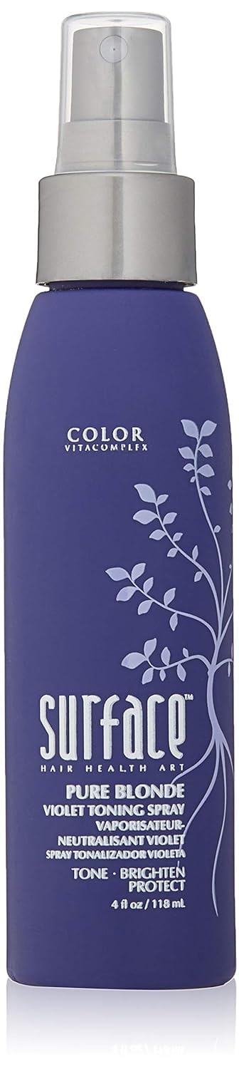 SURFACE Hair - Pure Blonde Violet Leave-In Toning Spray - Tones, Brightens & Protects Hair - 4 fl oz Beauty & Personal Care SURFACE