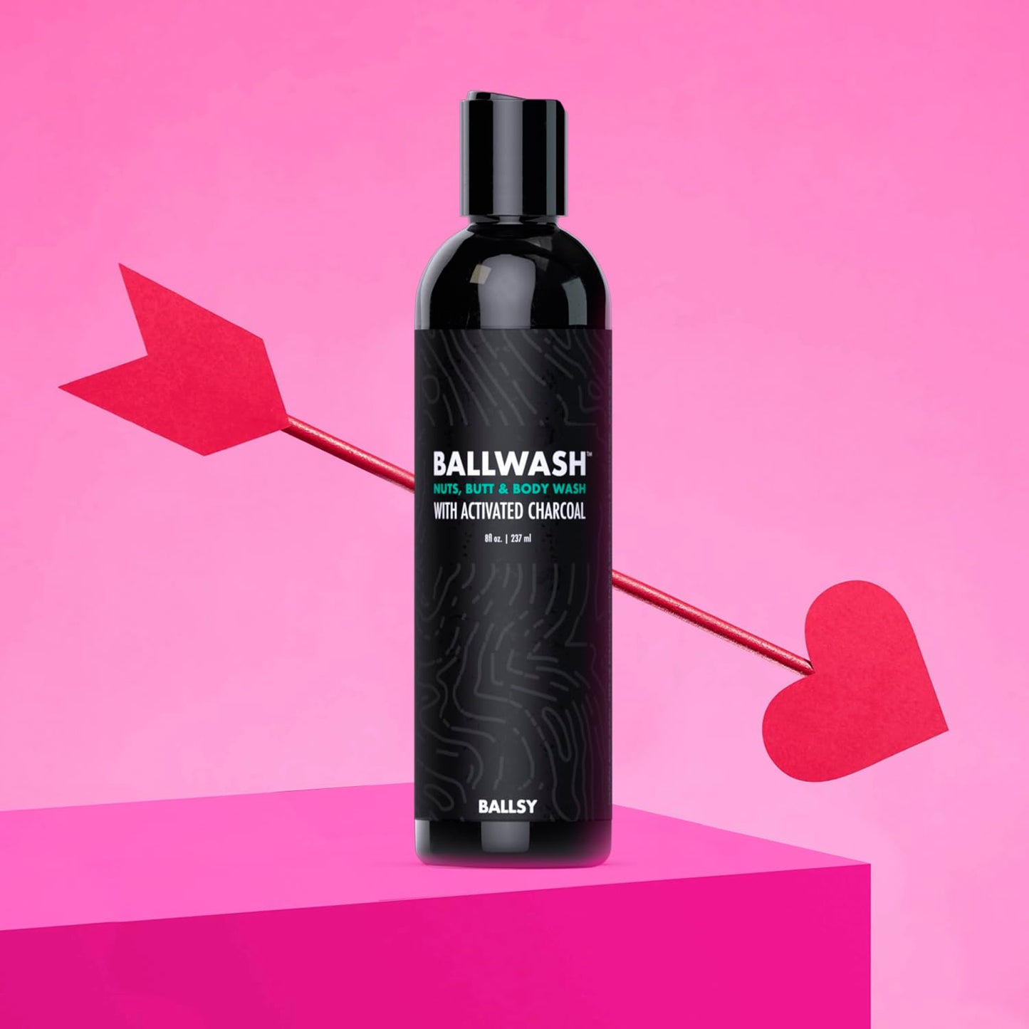 Ballsy Ballwash Charcoal Body Wash for Men - Moisturizing Men’s Bodywash with Coconut Oil - Soap for Men & Great for your Most Intimate Areas, 8oz Beauty & Personal Care Ballsy