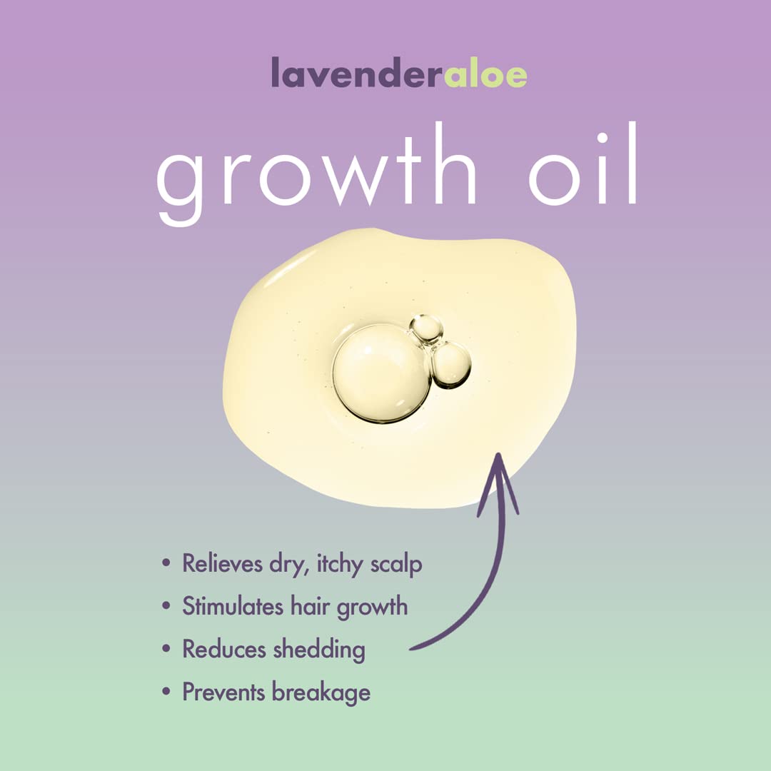EDEN BodyWorks Lavender Aloe Hair Growth Oil (4 oz) - Vegan Scalp Treatment to Reduce Breakage & Stimulate Healthy Growth Beauty & Personal Care EDEN BodyWorks