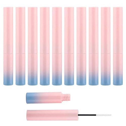 Yitengteng Mascara Container Bottle 10Pcs 6ML Reusable Gradient Empty Mascara Tube Portable Travel Mascara Bottle,Fine Brush Beauty & Personal Care Yitengteng