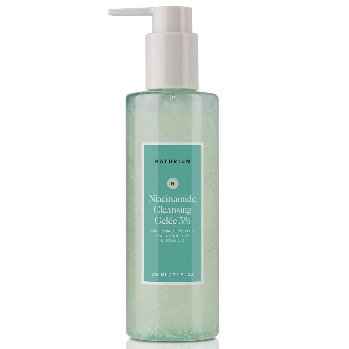 Naturium Niacinamide Cleansing Gelée 3% Plus Hyaluronic Acid & Vitamin C, Gentle & Smoothing Face Wash, 7.1 oz Beauty & Personal Care Naturium